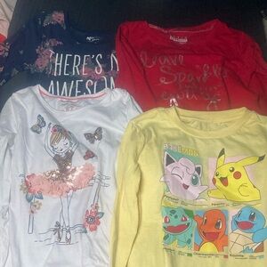 Girls long sleeve shirts
